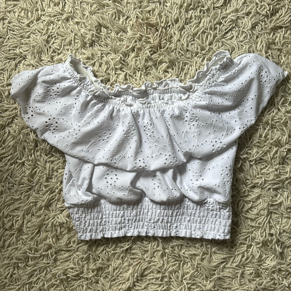 White Butterfly Top